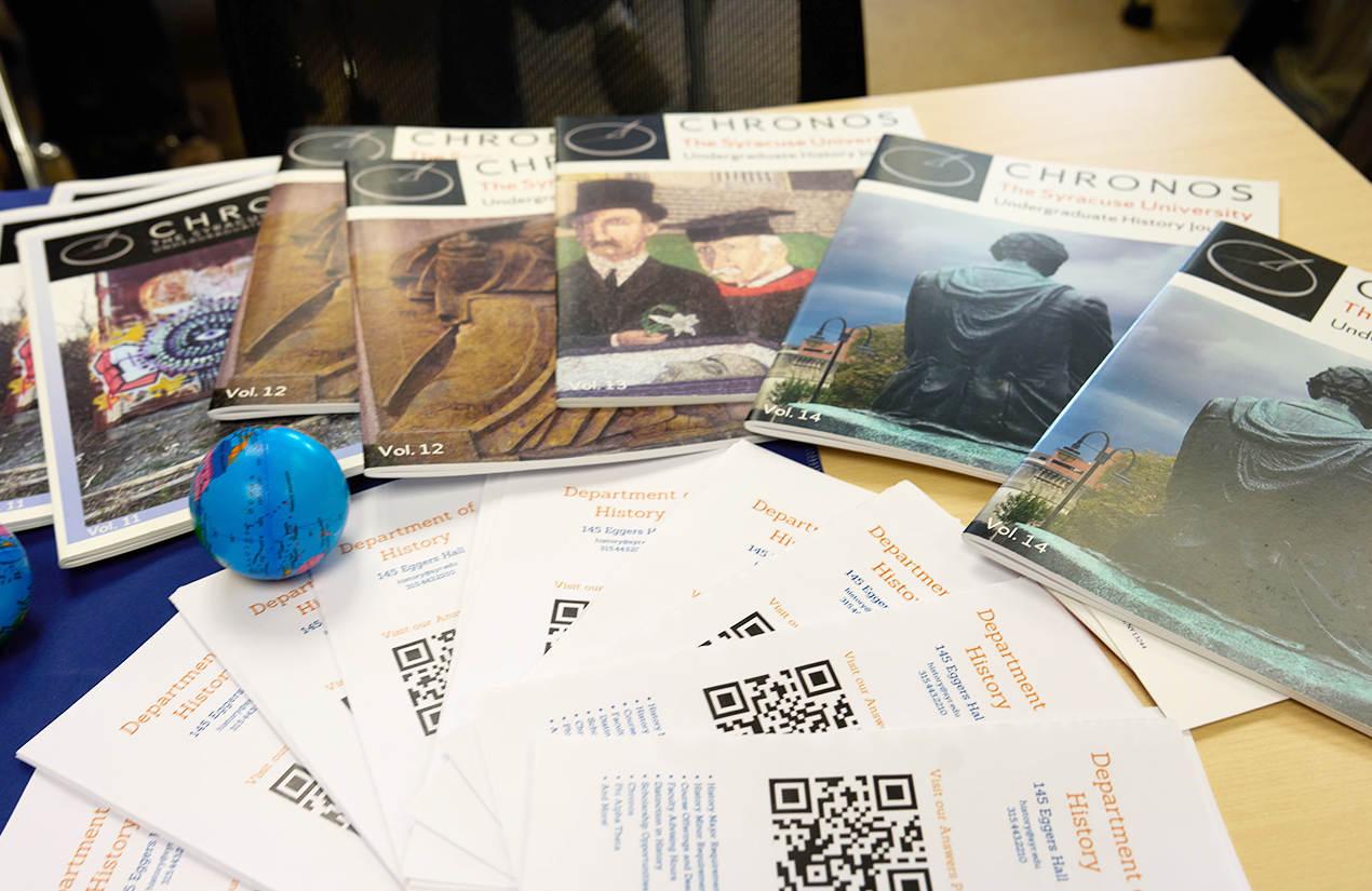 CHRONOS magazines on a table