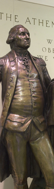 Statue of George Washington from Eggers Hall Statue of George Washington from Eggers Hall