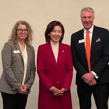 Kristen Patel, Na Kyung-won and David Van Slyke