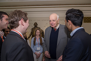 Paul Volcker with Maxwell Students Paul Volcker with Maxwell Students