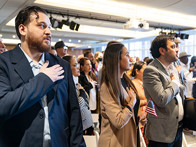 Pledge of Allegiance - naturalization ceremony