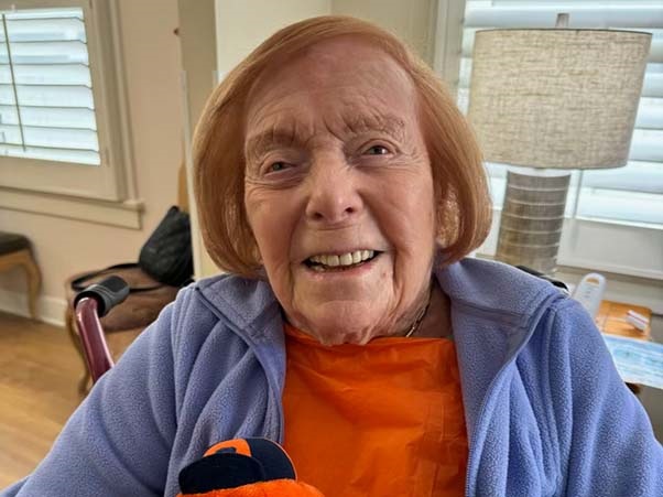 Alumna Rosalind Rudolph celebrating her 100th birthday